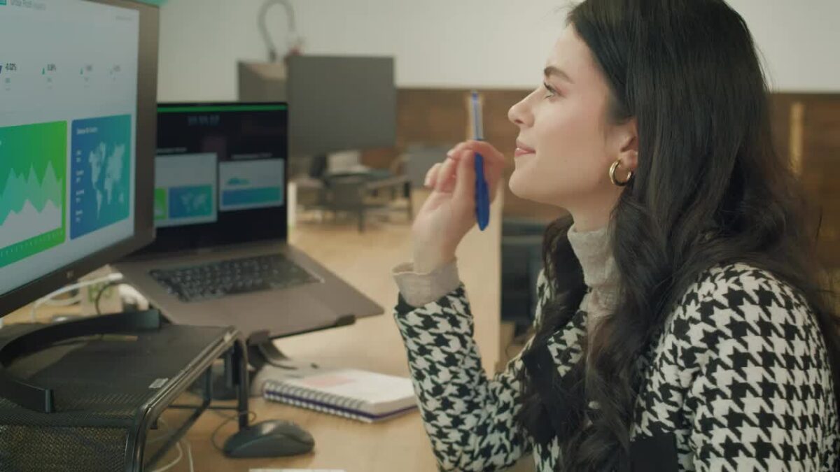 Professional Woman Working On A Computer 42660 Medium